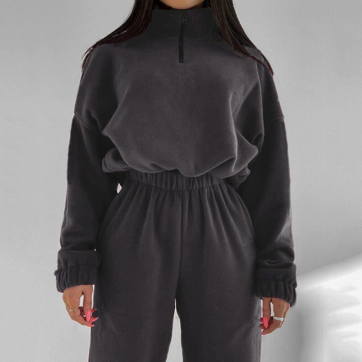 Levoire | V libre Col zippé Sweat-shirt Setti Gris foncé