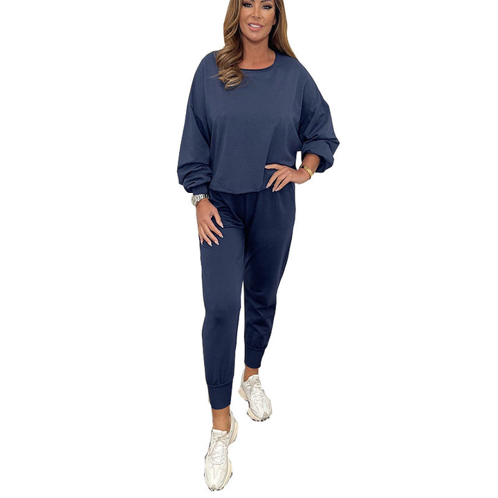Ensemble de détente sportif pour femmes à coupe ample et taille élastique Levoire