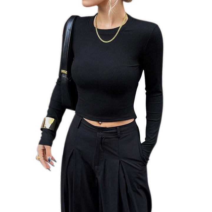 Chemise à manches longues pour femme avec une élégante structure côtelée et une coupe ajustée Levoire