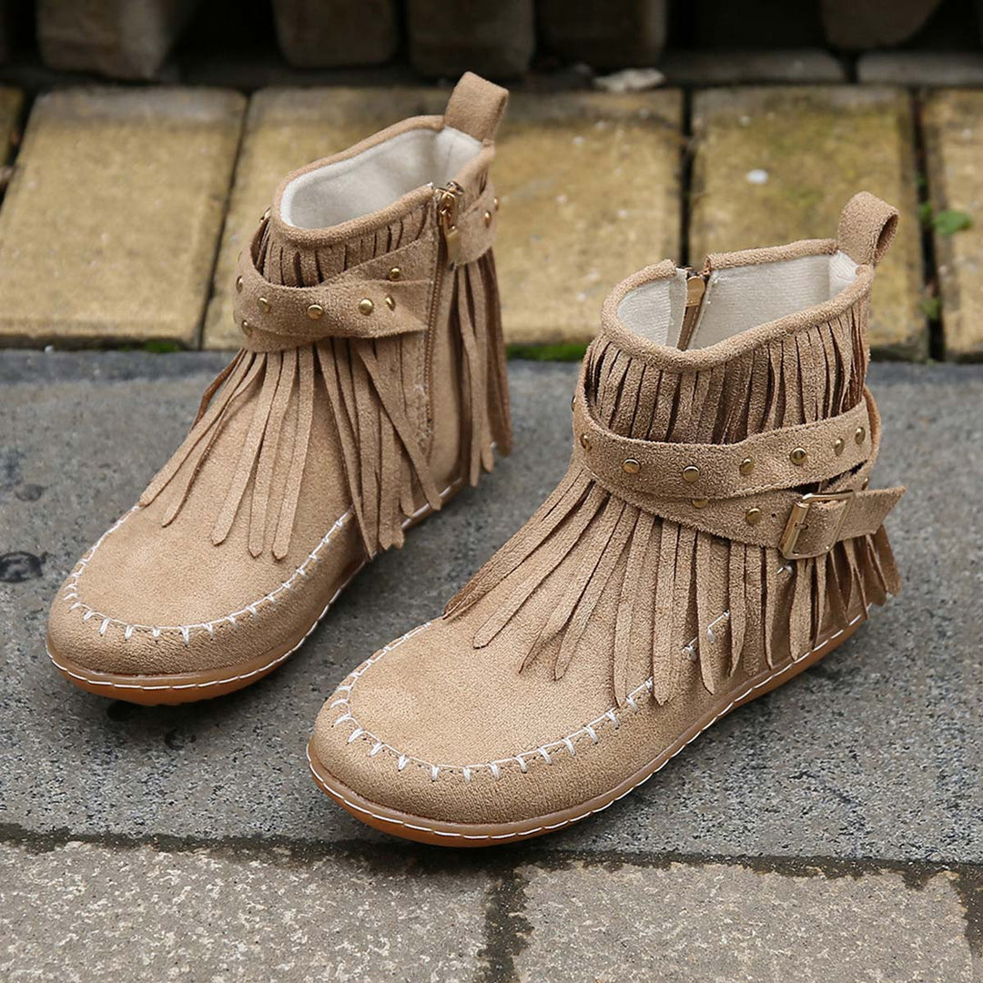 Levoire | Bottines Boho Avec Ornements Et Boucles Pour Femmes