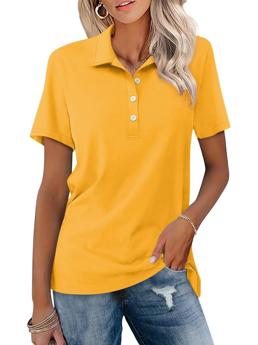 Levoire | Pull À Col Montant Léger Pour Femmes Jaune