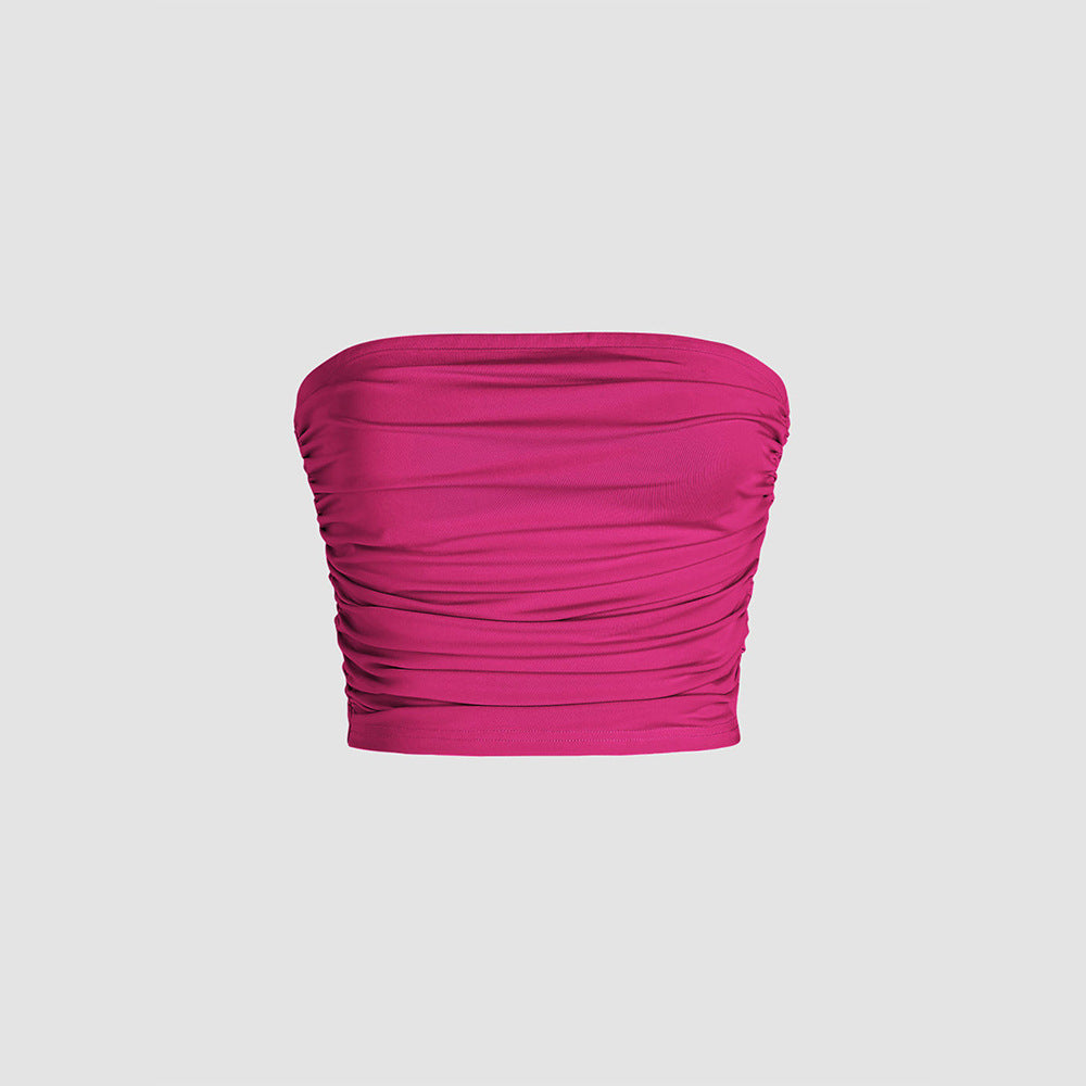Top bandeau pour femmes avec des détails froncés et une taille élastique Levoire