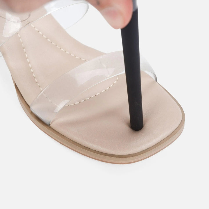 Levoire | Sandales pour femmes à talons moyens transparentes