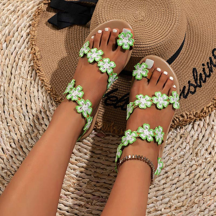 Levoire | Sandales Florales Bohème Élégantes Et Confortables