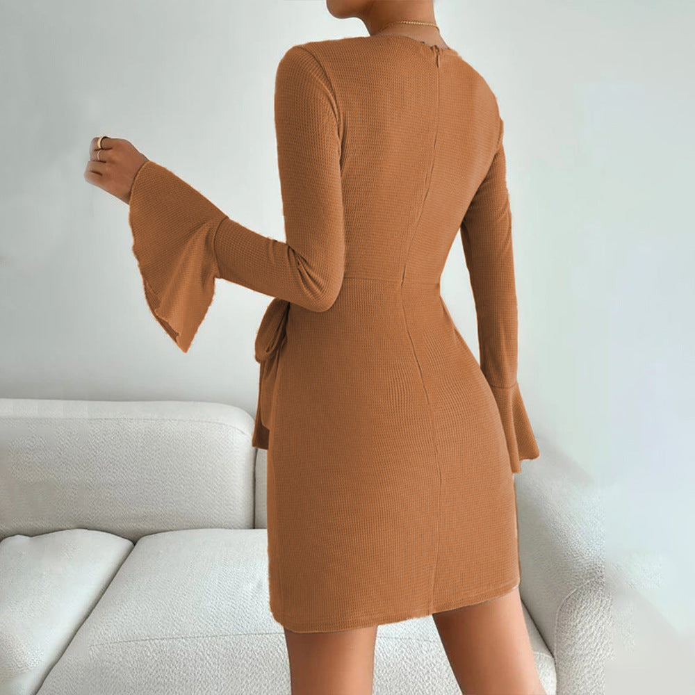 Levoire | Robe en A à manches longues Sexy robe en A