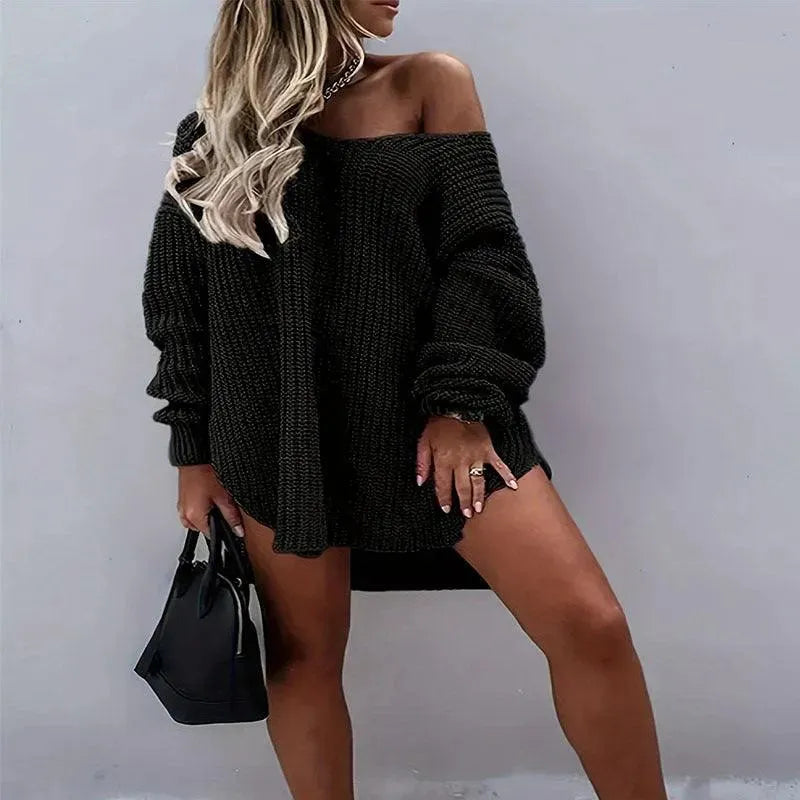 Levoire | Pull femme à col V Noir