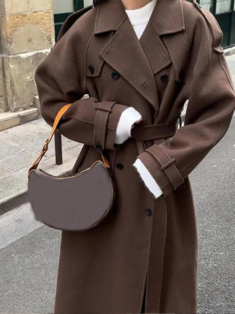 Manteau en laine surdimensionné pour femmes Avriane