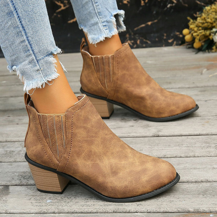 Levoire | Collection De Vin Bottes Basses À Talon Régal Pour Femmes