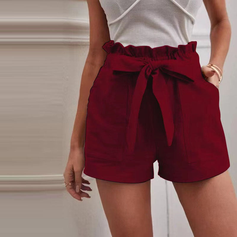 Levoire | Shorts Casual Confortables Vin Rouge