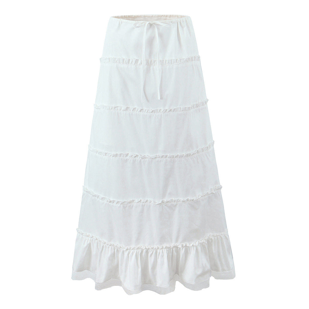 Levoire | Jupe Hameisto Marquée Veste Rypytysverkkoveste Ensemble jupe mi-longue blanche
