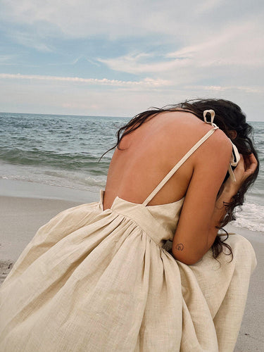 Levoire | Robe Longue En Coton Avec Bretelles
