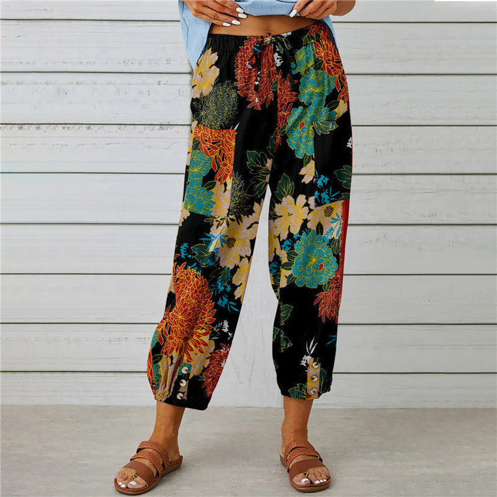 Levoire | Pantalon Imprimé Vintage Noir
