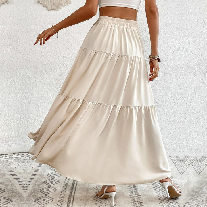 Jupe maxi pour femmes avec patte de boutonnage et coupe fluide Levoire