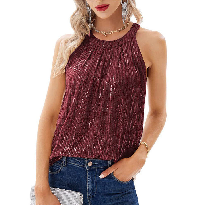 Levoire | Performance Top Col Ronde Sans Manches Date rot