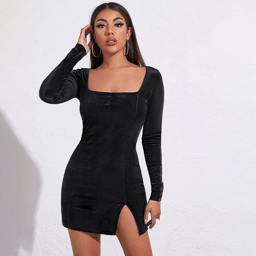Levoire | Robe en velours Velours Robe à manches longues