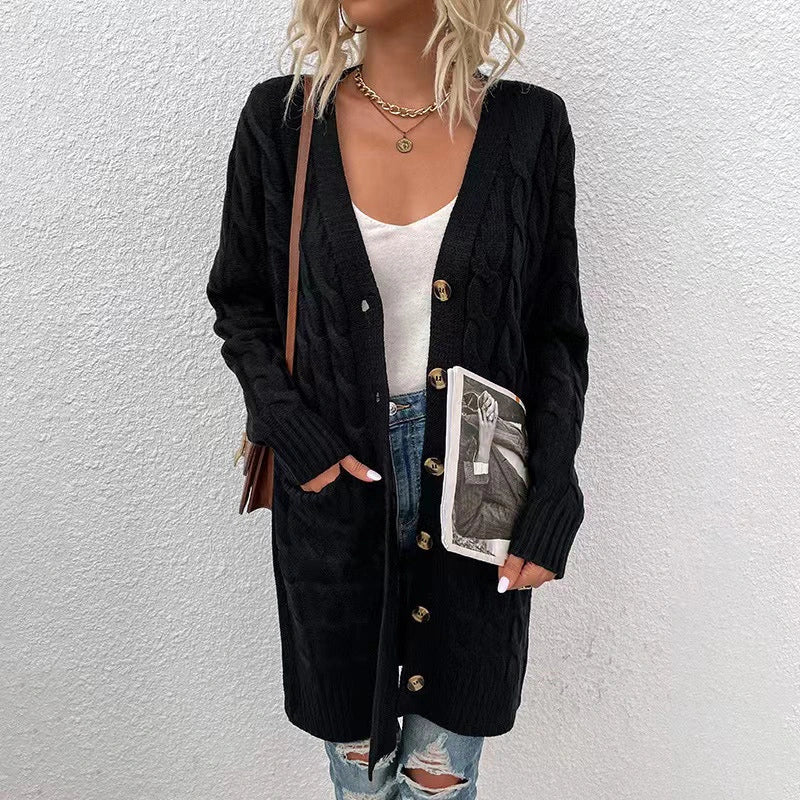 Levoire | LONG VESTE DÉCONTRACTÉE Noir