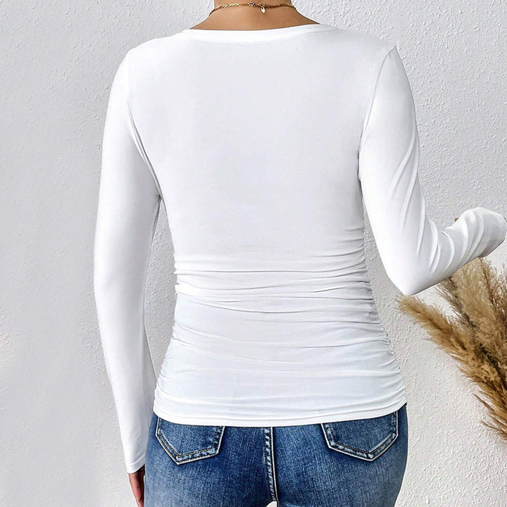 Body à manches longues pour femmes avec décolleté en V profond et design mettant en valeur la silhouette Levoire
