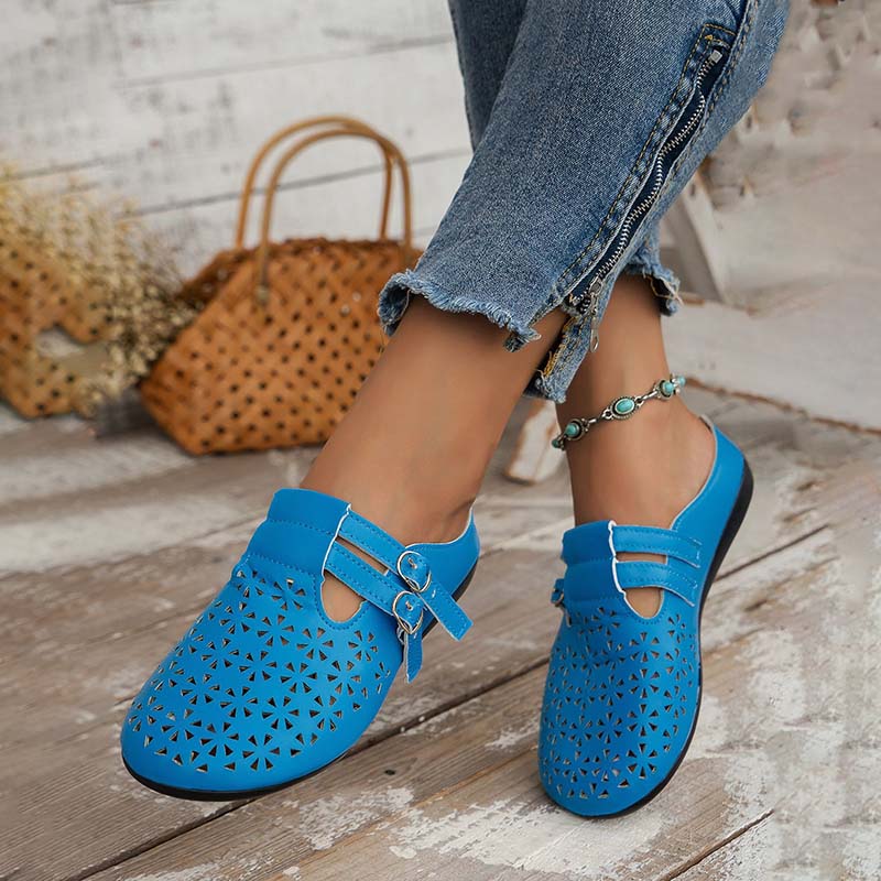 Levoire | Pantoletti Ilmava Pour Femmes Avec Bout Fermé Et Lacets