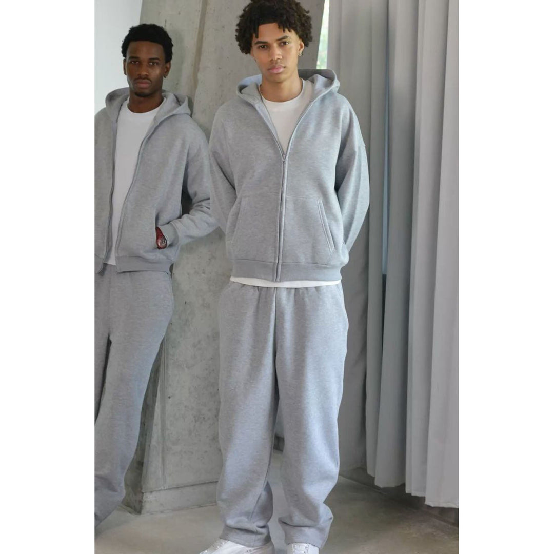 Hommes nan Oversize Zip-Hoodie et Relaxed Sweatpants Set Avriane