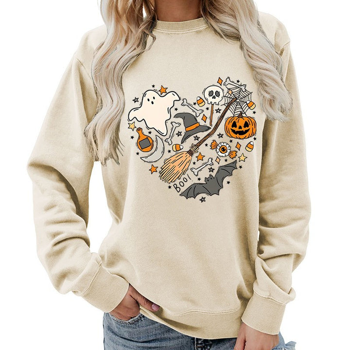 Sweatshirt d'Halloween pour femmes avec design créatif Levoire
