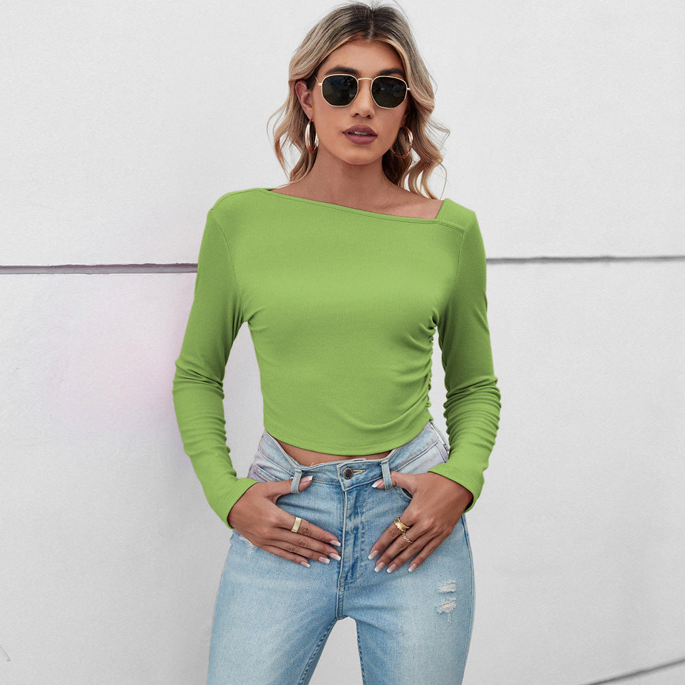 Demi-top pour femmes avec un design élégant et des détails de volants sophistiqués Levoire