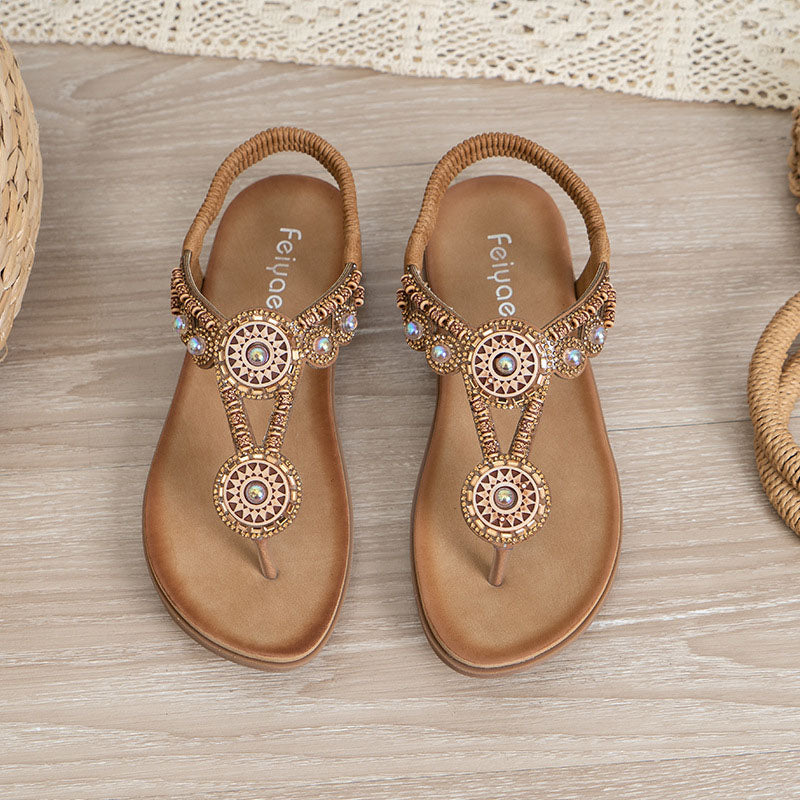 Levoire | Chaussures Plates Ajourées Décontractées Marron 36