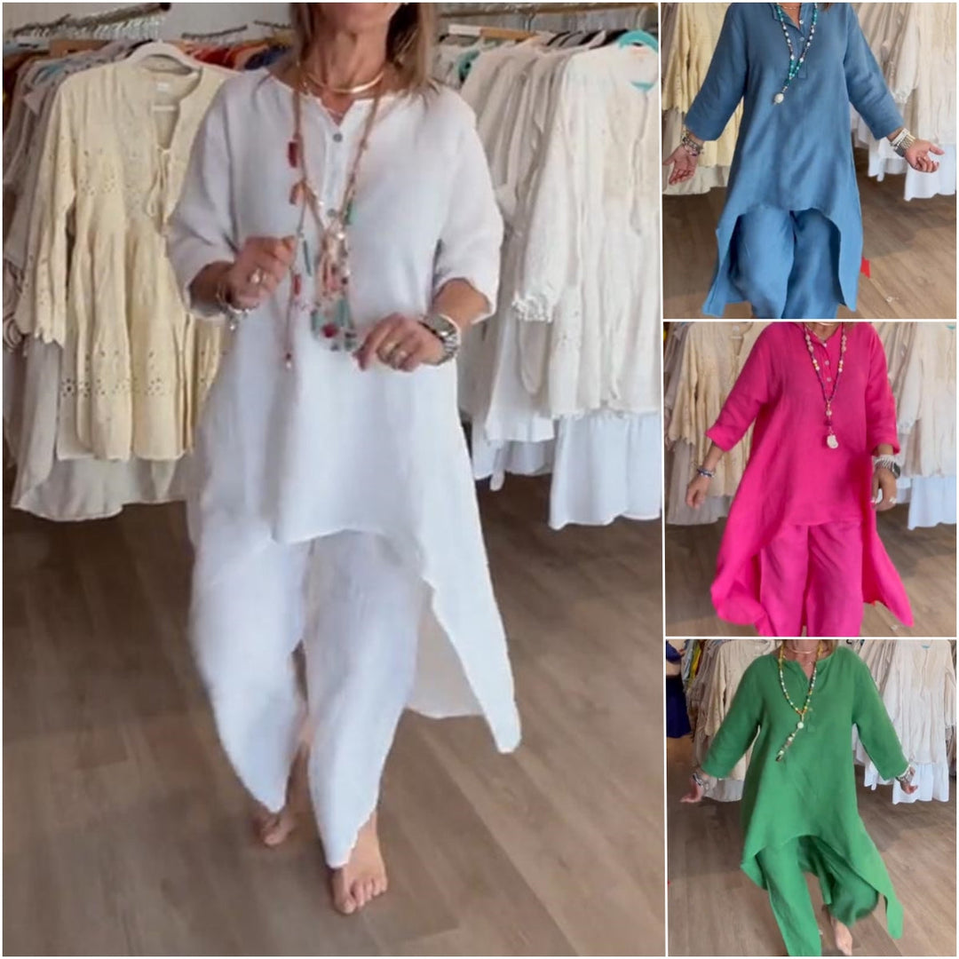 Levoire | Robe en lin unie