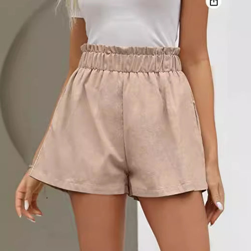 Shorts pour femmes avec taille élastique et poches latérales Levoire