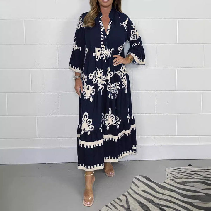 Levoire | Robe Imprimée Élégante Robe Taille Imprimée