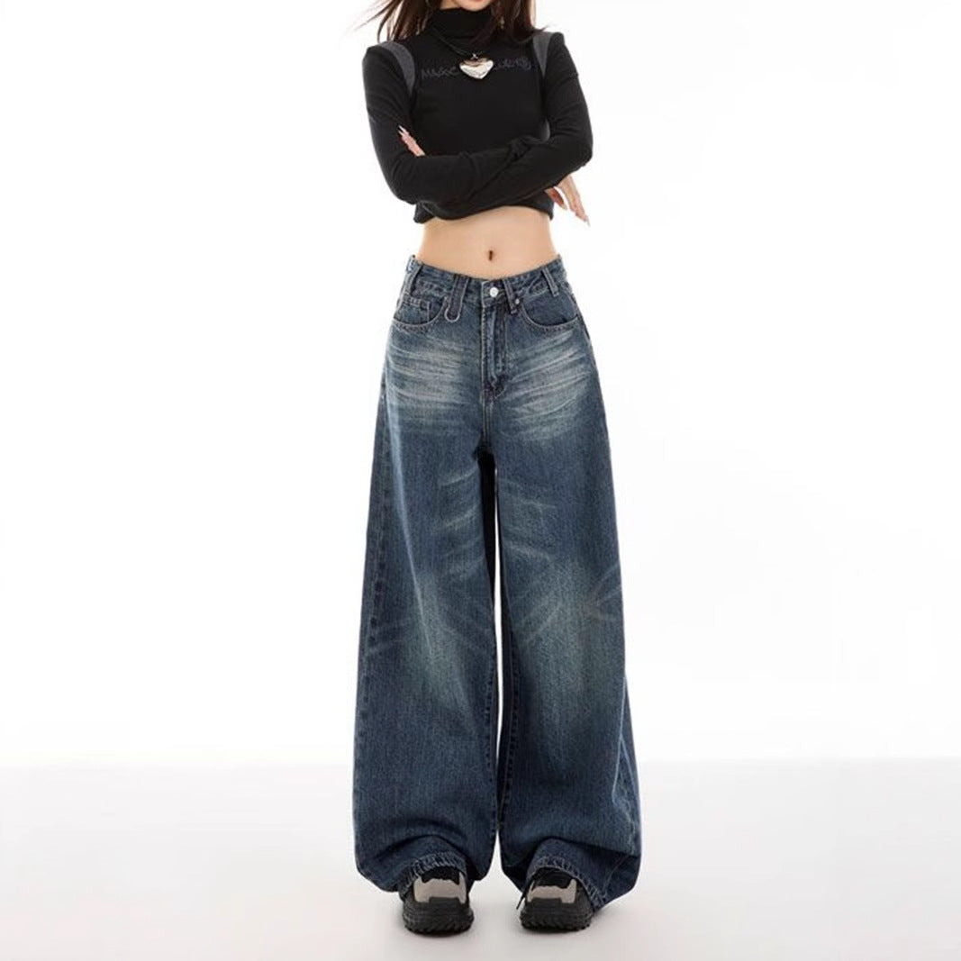 Jeans supplémentaires pour femmes au look usé tendance Levoire