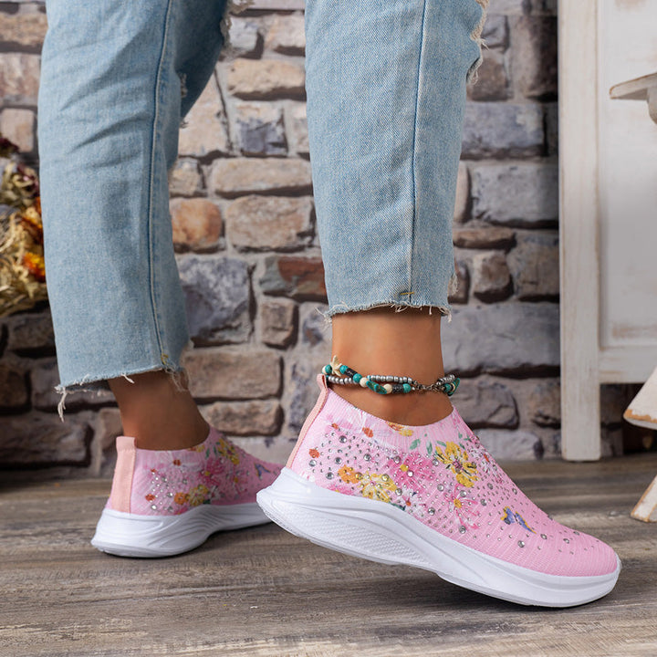 Levoire | Baskets Slip On Confortables Avec Motif Papillon Pour Femmes