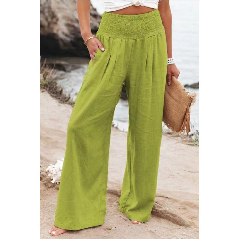 Levoire | Pantalon Large Décontracté Pour Femmes Vert clair