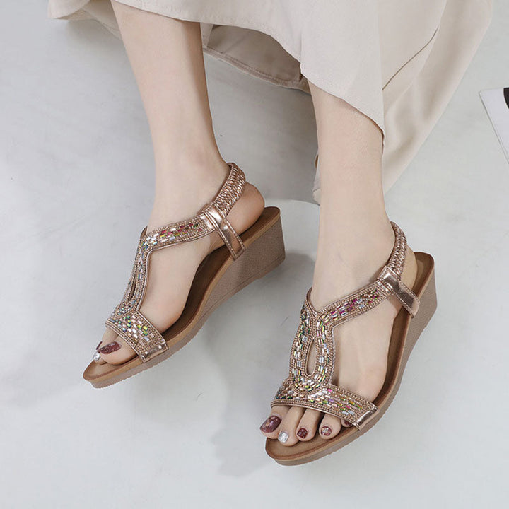 Levoire | Avec Talon Équilibré Décoré De Strass