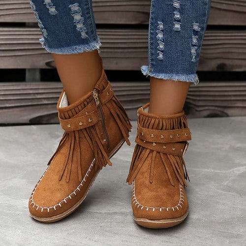 Levoire | Bottines Boho Avec Ornements Et Boucles Pour Femmes