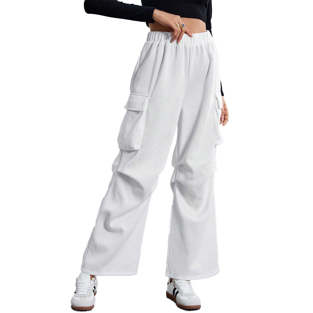 Pantalons cargo pour femmes avec coupe ample et poches pratiques Levoire