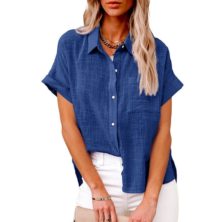 Levoire | Chemise Ample Décontractée Pour Femmes Bleu