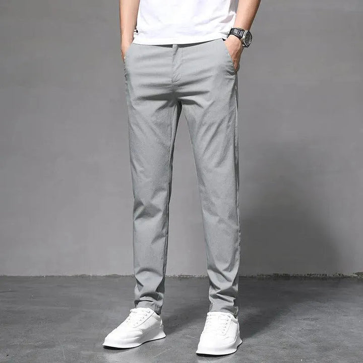 Levoire | Pantalons droits fins pour homme Gris