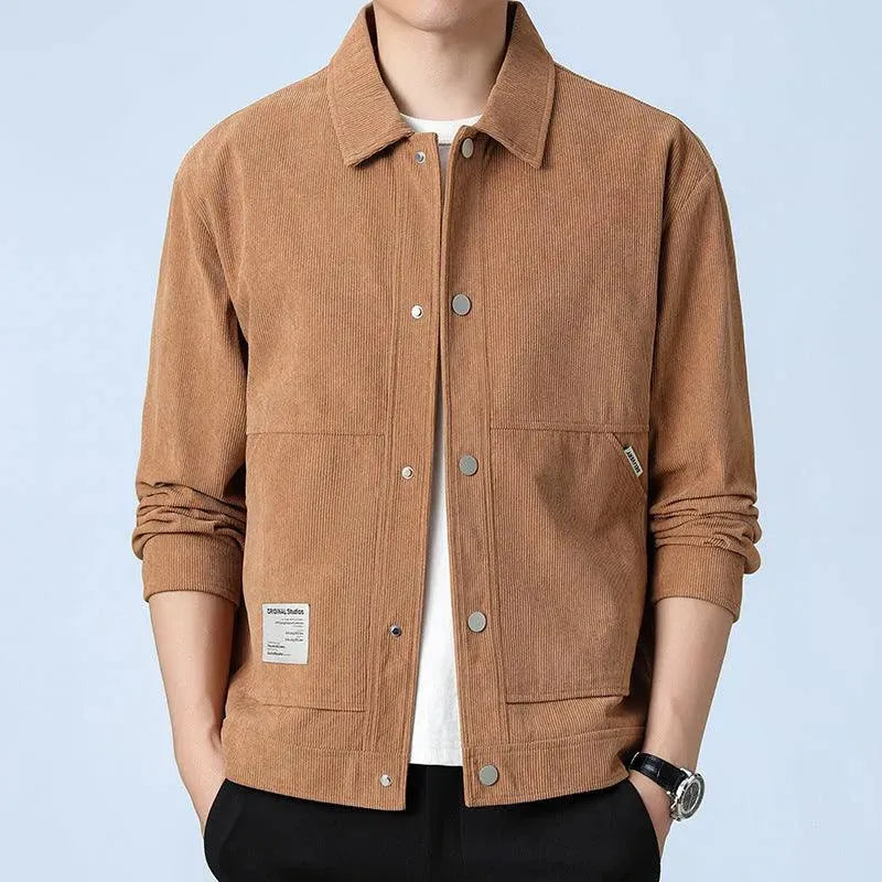 Levoire | Veste en velours slim fit 886 Kaki