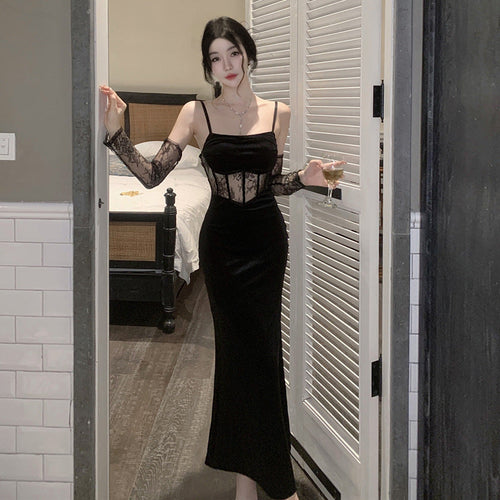 Levoire | Top robe à détails en dentelle délicate