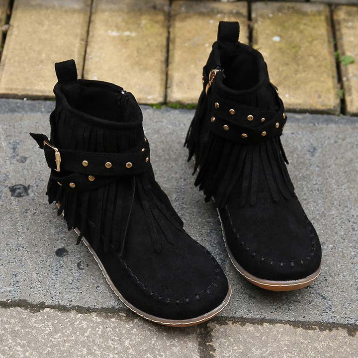 Levoire | Bottines Boho Avec Ornements Et Boucles Pour Femmes