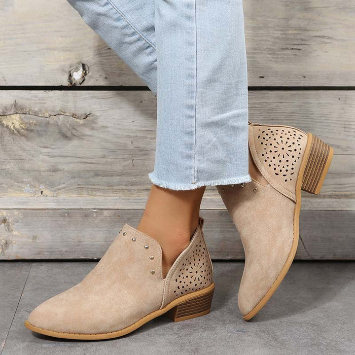 Levoire | Chaussures Retro Korok Avec Ouvertures Pour Chevilles Pour Femmes Khaki
