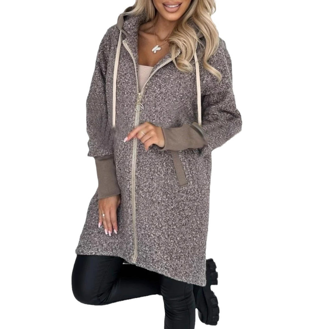 Veste en polaire à la mode pour femmes avec doublure confortable et capuche Levoire