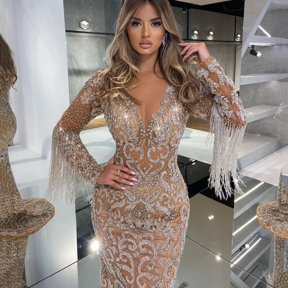 Levoire | Élégant Sexy Flottant Long Jupe Robe Couleur de l'image