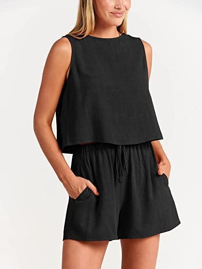 Ensemble de loisirs deux pièces pour femmes avec taille élastique Levoire