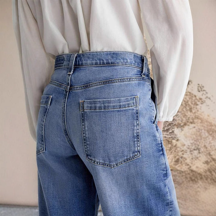 Pantalon en jeans large pour femmes Levoire