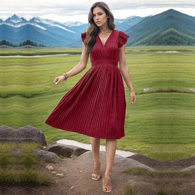 Levoire | Robe décontractée femme avec décolleté en V