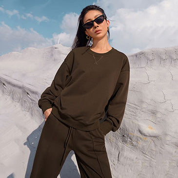 Levoire | Sweatshirt à manches longues confortable ensemble à deux pièces