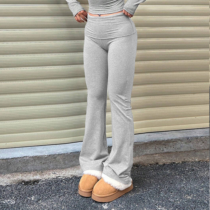 Pantalons de lounge pour femmes dans un style évasé élégant avec doublure douce Levoire