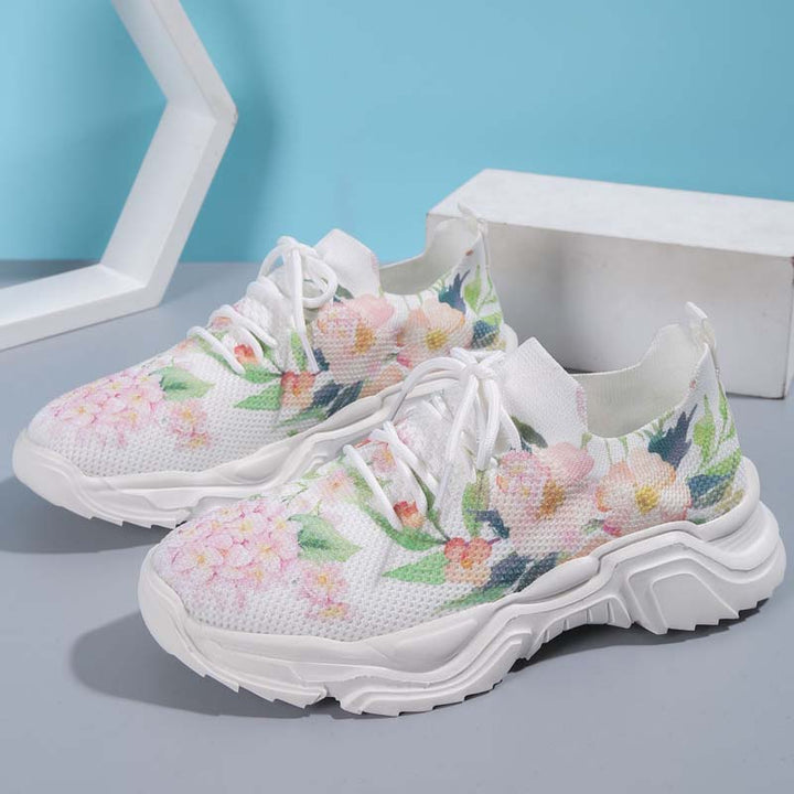 Levoire | Baskets De Tennis Larges Avec Protection Florale Pour Femmes