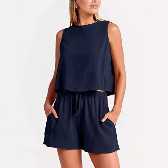 Ensemble de loisirs deux pièces pour femmes avec taille élastique Levoire